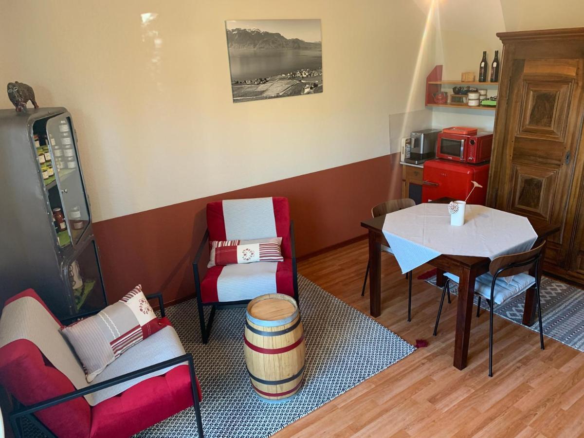 La Gremillette Gourmande Lavaux Apartment Rivaz ภายนอก รูปภาพ